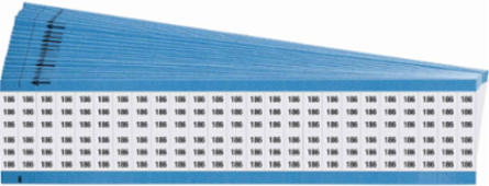Wire Marker Card - Repositionable Vinyl Cloth, Legend 186