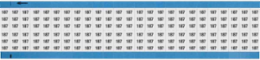 Solid Numbers Scored Wire Marker Card, 187, Black on White