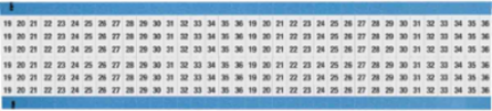 Wire Marker Card - Repositionable Vinyl Cloth, Legend 19 to 36