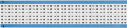 Solid Numbers Scored Wire Marker Card, 19, Black on White