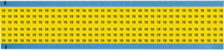 Solid Numbers Scored Wire Marker Card, 19, Cloth