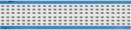 Solid Numbers Scored Wire Marker Card, 190, Black on White