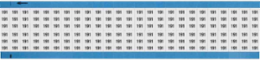 Solid Numbers Scored Wire Marker Card, 191, Black on White