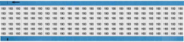 Solid Numbers Scored Wire Marker Card, 193, Black on White