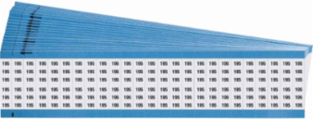 Wire Marker Card - Repositionable Vinyl Cloth, Legend 195