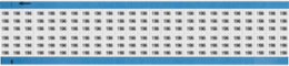 Solid Numbers Scored Wire Marker Card, 196, Black on White