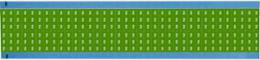 Solid Numbers Scored Wire Marker Card, 2, Cloth, White on Green
