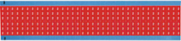Solid Numbers Scored Wire Marker Card, 2, Cloth, White on Red