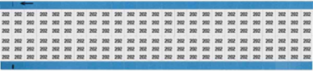 Solid Numbers Scored Wire Marker Card, 202, Black on White