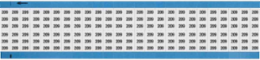 Solid Numbers Scored Wire Marker Card, 209, Black on White