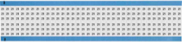 Solid Numbers Scored Wire Marker Card, 21, Black on White