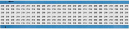 Solid Numbers Scored Wire Marker Card, 219, Black on White