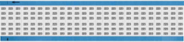 Solid Numbers Scored Wire Marker Card, 223, Black on White