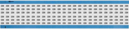 Solid Numbers Scored Wire Marker Card, 228, Black on White