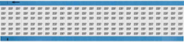 Solid Numbers Scored Wire Marker Card, 237, Black on White