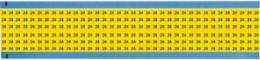 Solid Numbers Scored Wire Marker Card, 24, Cloth