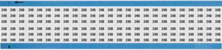 Solid Numbers Scored Wire Marker Card, 248, Black on White