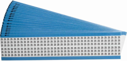 Wire Marker Card - Repositionable Vinyl Cloth, Legend 25