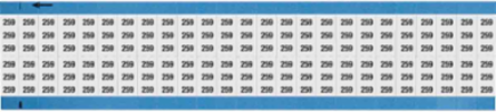 Solid Numbers Scored Wire Marker Card, 259, Black on White