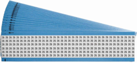 Wire Marker Card - Repositionable Vinyl Cloth, Legend 26