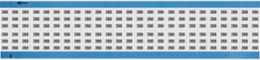 Solid Numbers Scored Wire Marker Card, 268, Black on White