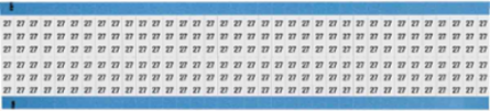 Solid Numbers Scored Wire Marker Card, 27, Black on White