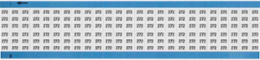 Solid Numbers Scored Wire Marker Card, 272, Black on White