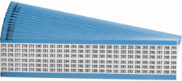 Wire Marker Card - Repositionable Vinyl Cloth, Legend 275 to 299