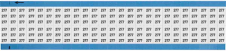 Solid Numbers Scored Wire Marker Card, 277, Black on White