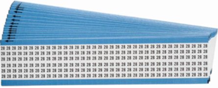 Wire Marker Card - Repositionable Vinyl Cloth, Legend 28