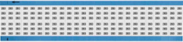 Solid Numbers Scored Wire Marker Card, 283, Black on White