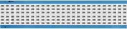 Solid Numbers Scored Wire Marker Card, 286, Black on White