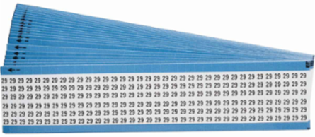 Wire Marker Card - Repositionable Vinyl Cloth, Legend 29