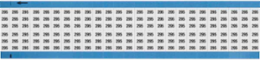 Solid Numbers Scored Wire Marker Card, 295, Black on White