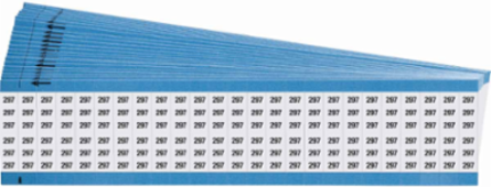 Wire Marker Card - Repositionable Vinyl Cloth, Legend 297