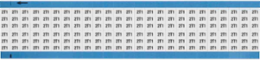 Machine Tool Symbol Scored Wire Marker Card, 2T1, Black on White