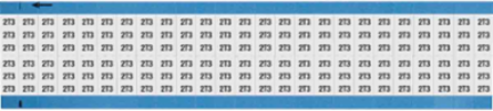 Machine Tool Symbol Scored Wire Marker Card, 2T3, Black on White
