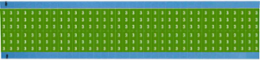 Solid Numbers Scored Wire Marker Card, 3, Cloth, White on Green