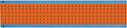 Solid Numbers Scored Wire Marker Card, 3, Cloth