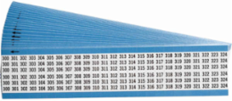 Wire Marker Card - Repositionable Vinyl Cloth, Legend 300 to 324