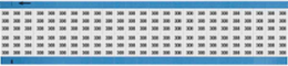 Solid Numbers Scored Wire Marker Card, 308, Black on White