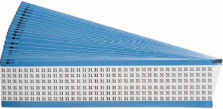 Wire Marker Card - Repositionable Vinyl Cloth, Legend 31