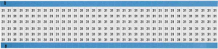 Solid Numbers Scored Wire Marker Card, 31, Black on White