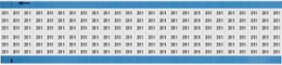 Solid Numbers Scored Wire Marker Card, 311, Black on White
