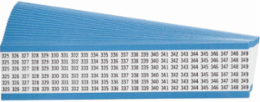 Wire Marker Card - Repositionable Vinyl Cloth, Legend 325 to 349