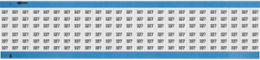 Solid Numbers Scored Wire Marker Card, 327, Black on White