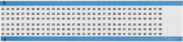 Wire Marker Card - Repositionable Vinyl Cloth, Legend 33 to 48, Black on White