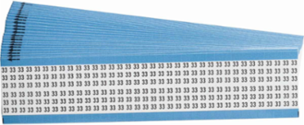 Wire Marker Card - Repositionable Vinyl Cloth, Legend 33