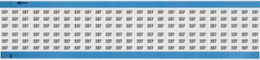 Solid Numbers Scored Wire Marker Card, 337, Black on White
