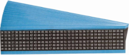 Wire Marker Card - Repositionable Vinyl Cloth, Legend 34 to 66, White on Black